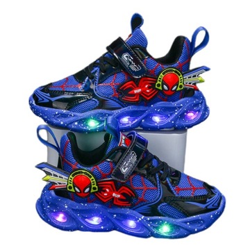 Buty Spider-Man LED Swiecące Dziecięce r.