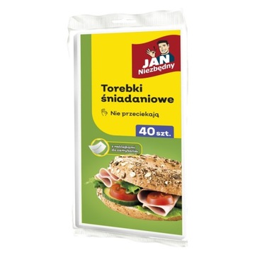 Torebki śniadaniowe JAN NIEZBĘDNY papierowe 40szt