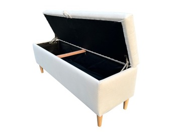 Prima 120 мягкий пуф-скамья с контейнером и подъемником