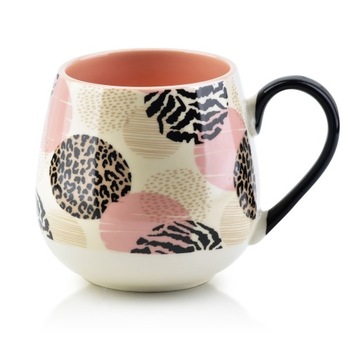 KOLOROWY KUBEK PORCELANOWY DO KAWY HERBATY 400ML