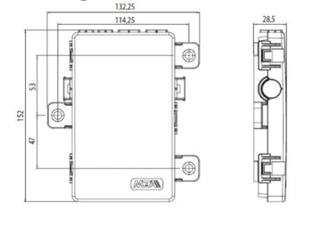 БЛОК ПРЕДОХРАНИТЕЛЕЙ, 4x КОРПУС MIDIVAL, АВТОМОБИЛЬНАЯ РОЗЕТКА MIDIVAL