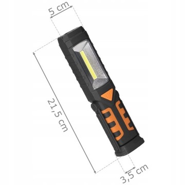 АККУМУЛЯТОРНЫЙ СВЕТОДИОДНЫЙ ФОНАРЬ 3в1 КРЮК + МАГНИТ + USB