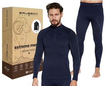 KOMPLET WEŁNIANEJ TERMO BIELIZNY MOTOCYKLOWEJ -2XL