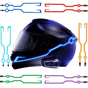 Светодиодное освещение для мотоциклетного шлема ленты 10 Цвет