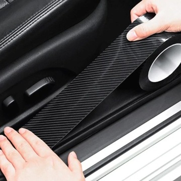 ЗАЩИТНАЯ ЛЕНТА УГЛЕРОДНАЯ ФОЛЬГА 5D, ТОЛСТАЯ, ЧЕРНЫЙ МОРОЗ