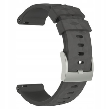 Szary Silikonowy pasek do zegarka Suunto 9Spartan
