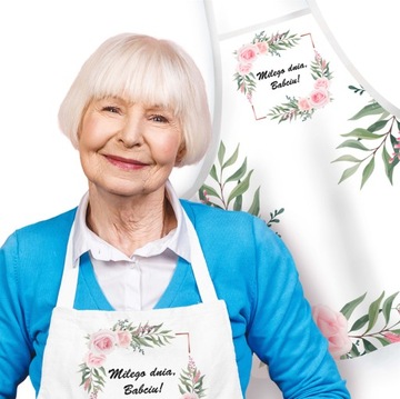Fartuch do Kuchni dla Babci PREZENT BABCIA DZIADEK na urodziny święta