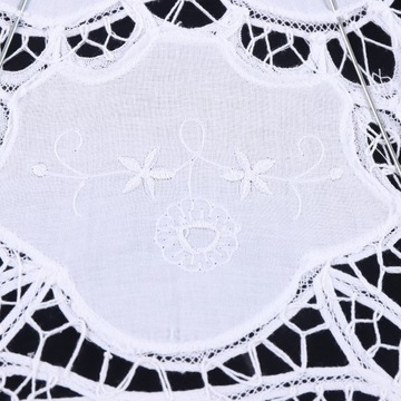 Винтажный свадебный зонтик из белого кружева 78см.