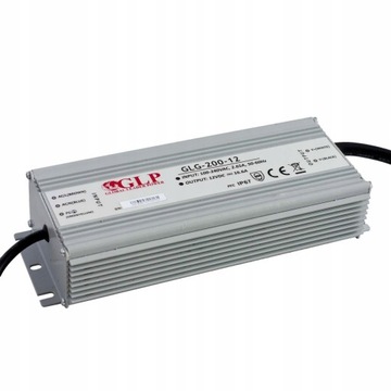 Zasilacz 12V DC 16,6A 200W GLG-200-12 GLP IP67 GPV