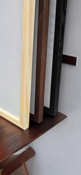 ДЕРЕВЯННАЯ РАМА ФОТОРАМКА ИЗ ПЛЕКСИ 61х91,5 - 91,5х61 см - 3 цвета, полоса 2х2