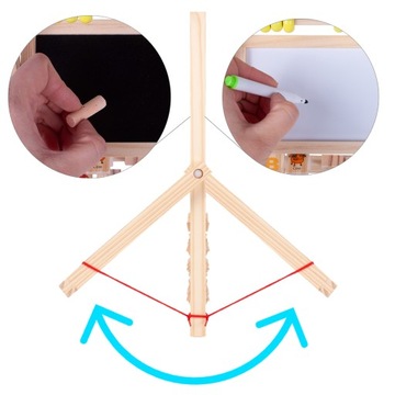 Обучающая деревянная доска для письма, счеты двусторонние.