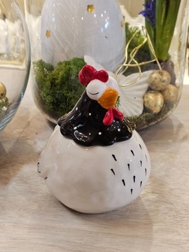 Кура - керамический контейнер с крышкой, 14 см.