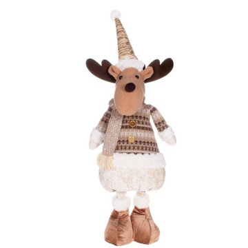 КРАСИВАЯ БОЛЬШАЯ ФИГУРА ТЕЛЕСКОПИЧЕСКИЕ НОЖКИ ДЛЯ РОЖДЕСТВЕНСКОГО ПОДАРКА 67см С ЭФФЕКТОМ ОЛЕНЯ