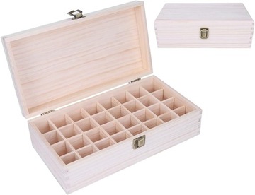 Деревянный контейнер для хранения эфирных масел, 32 сетки, дерево.