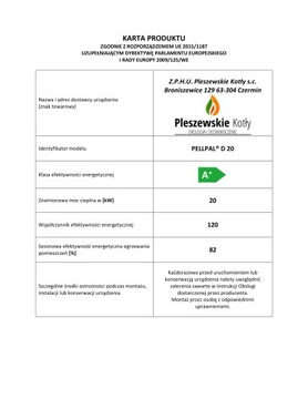 Дровяной котел 20 кВт, бункер, 5 класс PellPal D