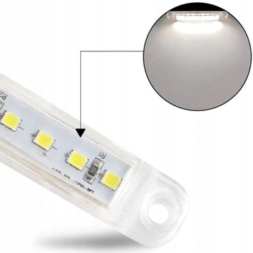 10 шт. ГАБАРИТНЫЙ ФОНАРЬ 9 СВЕТОДИОДНЫХ СИГНАЛИЗАЦИЙ БЕЛОГО СВЕТА 24 В.