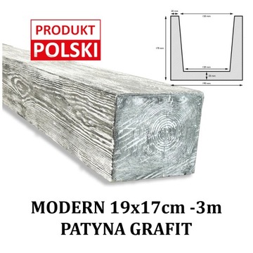 Belka stropowa MODERN imitacja19x17 3m INdecori