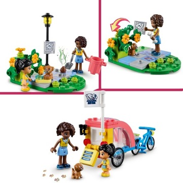 LEGO FRIENDS 41738 — ВЕЛОСИПЕД ДЛЯ СПАСЕНИЯ СОБАК + ПОДАРОЧНАЯ СУМКА LEGO 41738