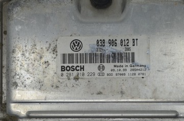 038906012BT JEDNOTKA SEAT LEON 1.9 TDI IMOBILIZÉR OFF