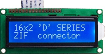 ART New LCD 2x16-D-White/Blue Eco 1-LED taśma/ZIFF