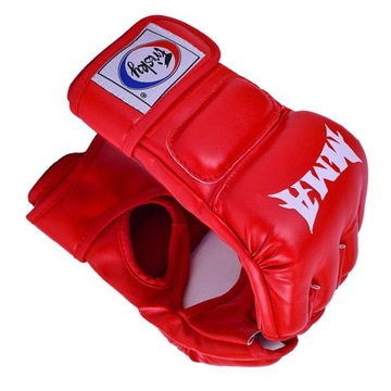 wkv-MMA Grapling Gloves, Профессиональные боксерские перчатки с полупальцами, черные