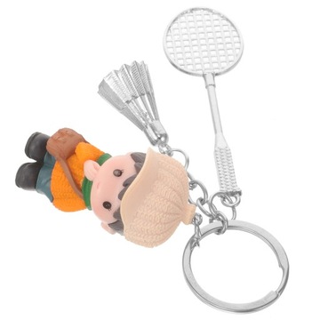 BADMINTON KEYCHAIN CARTOON DOLL PENDANT HANGING