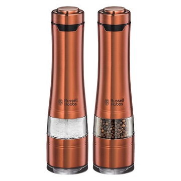Młynki elektryczne do soli i pieprzu Russell Hobbs 28011-56 miedziane 2 szt