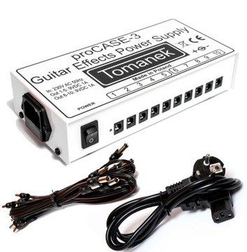 ZASILACZ TOMANEK ProCASE-3 DO 10 EFEKTÓW DC 9V STABILIZOWANY