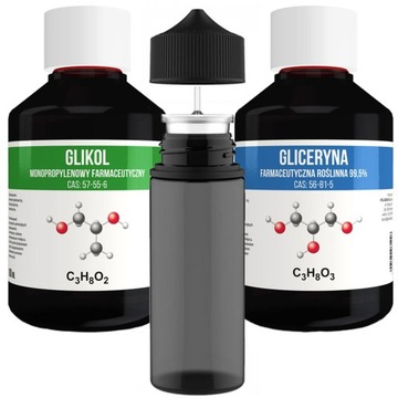 Zestaw glikol + gliceryna 200 ml + BUTELKA GORILLA