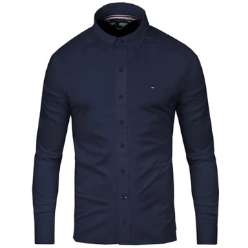 Tommy Hilfiger koszula męska granat Core Flex Poplin rozmiar XL