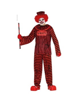 KOSTIUM STRÓJ HALLOWEEN KLAUN PSYCHOPATA L