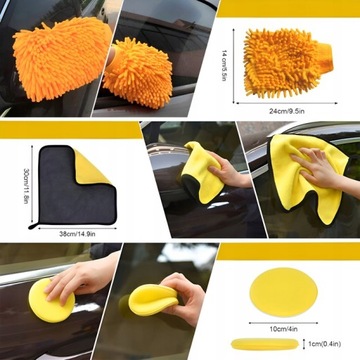 НАБОР ДЛЯ ЧИСТКИ АВТОМОБИЛЯ АВТОМОБИЛЬНЫЕ ЩЕТКИ ЩЕТКИ 22 ШТ.