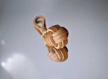 Кожаный брелок Брелок «Шар боцмана» Коричневый