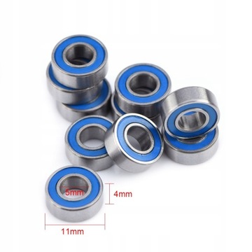 10x łożysk stalowych MR115-2RS 5x11x4mm