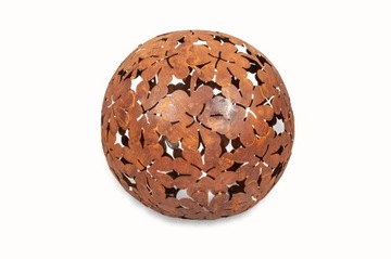 БОЛЬШОЙ ШАР САДОВЫЙ СВЕТОДИОДНЫЙ КЛЕВЕРНЫЙ СВЕТИЛЬНИК УКРАШЕНИЯ RUST RUST CORTEN 35 CM