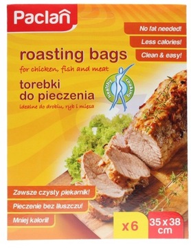 Kieszeń worek do pieczenia Paclan 38 cm x 35 cm przezroczysty