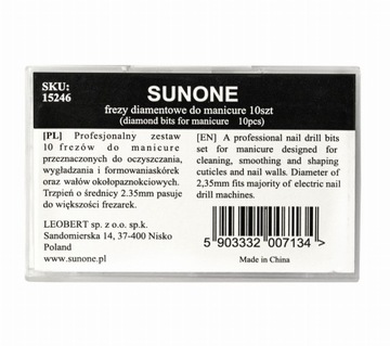 НАБОР АЛМАЗНЫХ ФРЕЗ SUNONE 10 ШТ.