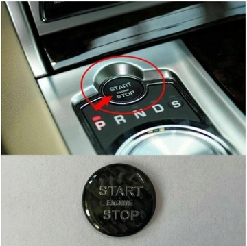 Dla Jaguar XF 2012-2015 przycisk Start z włókna wę