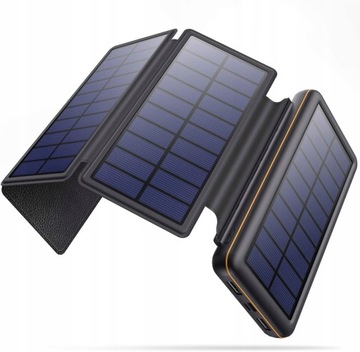 POWERBANK SOLARNY 26800mAh 4 PANELE 2,1A DIODY LED