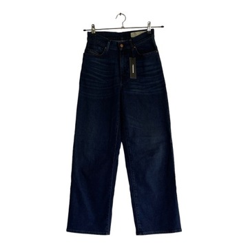 DIESEL | GRANATOWE SPODNIE JEANSY PROSTE| R. 25/32