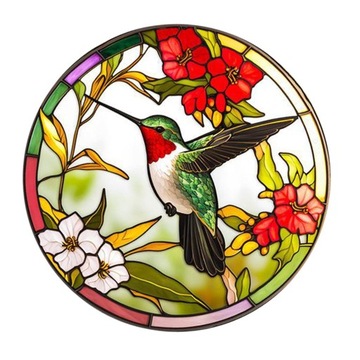 Наклейка на окно, украшение для окна, простая установка, ПВХ, стиль «Колибри А».