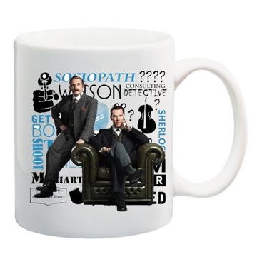 KUBEK SHERLOCK HOLMES DETEKTYW WATSON WZORY