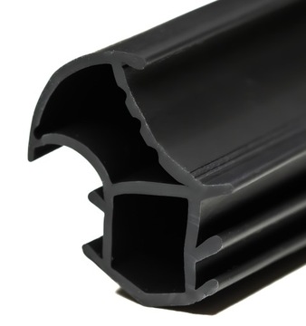 KDA 47 УПЛОТНИТЕЛЬ ДЛЯ МЕТАЛЛИЧЕСКИХ ДВЕРЕЙ, ПОРОГ, ЧЕРНАЯ МЕТАЛЛИЧЕСКАЯ КОРОБКА, 6 м.