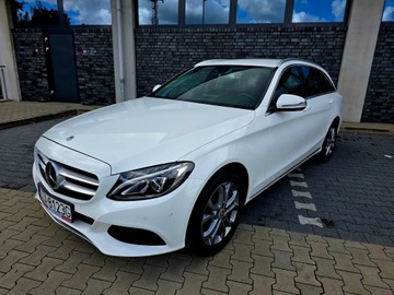 Mercedes Klasa C W205 Kombi 200 184KM 2017 Mercedes C200 kombi bezwypadkowy, serwis ASO, hak, automat