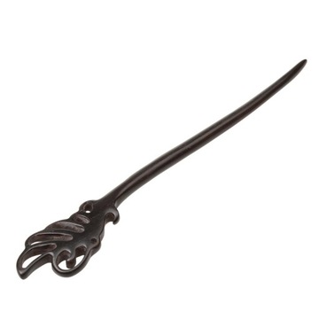 Винтажная резная деревянная заколка для волос с бабочкой, заколка для волос с шиньоном, аксессуары