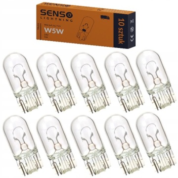 ŻARÓWKI POSTOJÓWKI SENSO W5W 24V 5W E4 x10sztuk