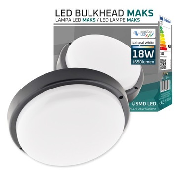 LAMPA LED 18W OPRAWA SUFITOWA ŚCIENNA PLAFON PANEL