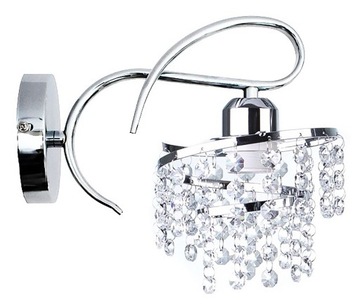 Lampa Kinkiet Ściana Nowoczesny Plafon Kryształowy