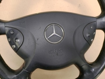 РУЛЕВОЕ КОЛЕСО + КОЖАНАЯ ПОДУШКА БЕЗОПАСНОСТИ MERCEDES E-CLASS W211 02-06 ПРЕДВАРИТЕЛЬНЫЙ ПОДЪЕМ