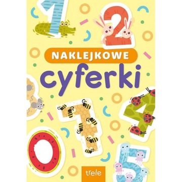 CYFRY i LICZBY KOLOROWANKA Z NAKLEJKAMI od 0 do 20